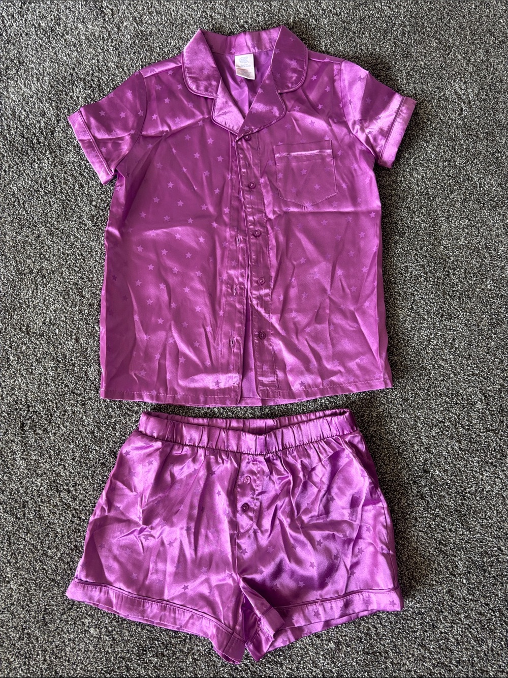 NEW! More Than Magic Girl's Purple Two-Piece Pajamas- Size L